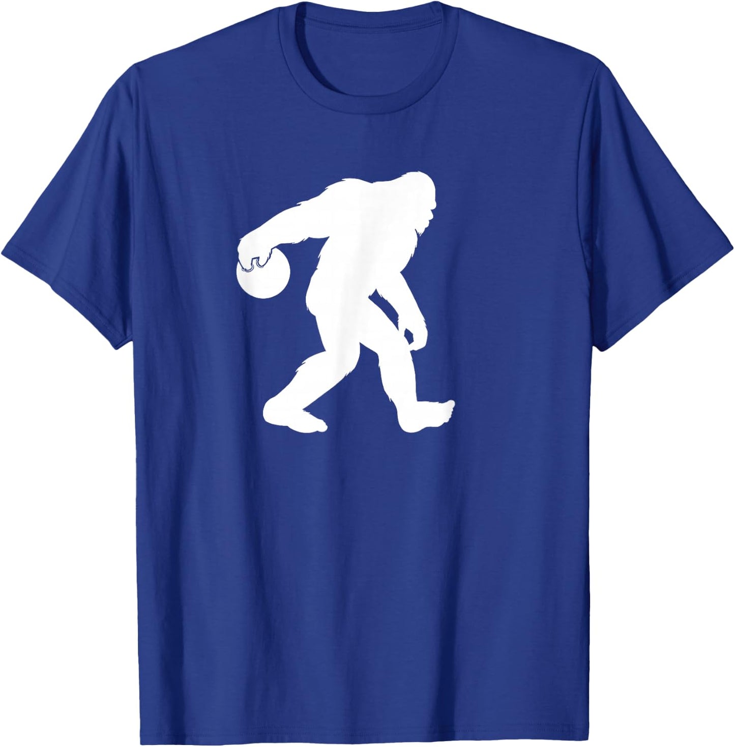 Bigfoot loves bowling funny Bigfoot bowling T-Shirt - T-Shirt | Royal