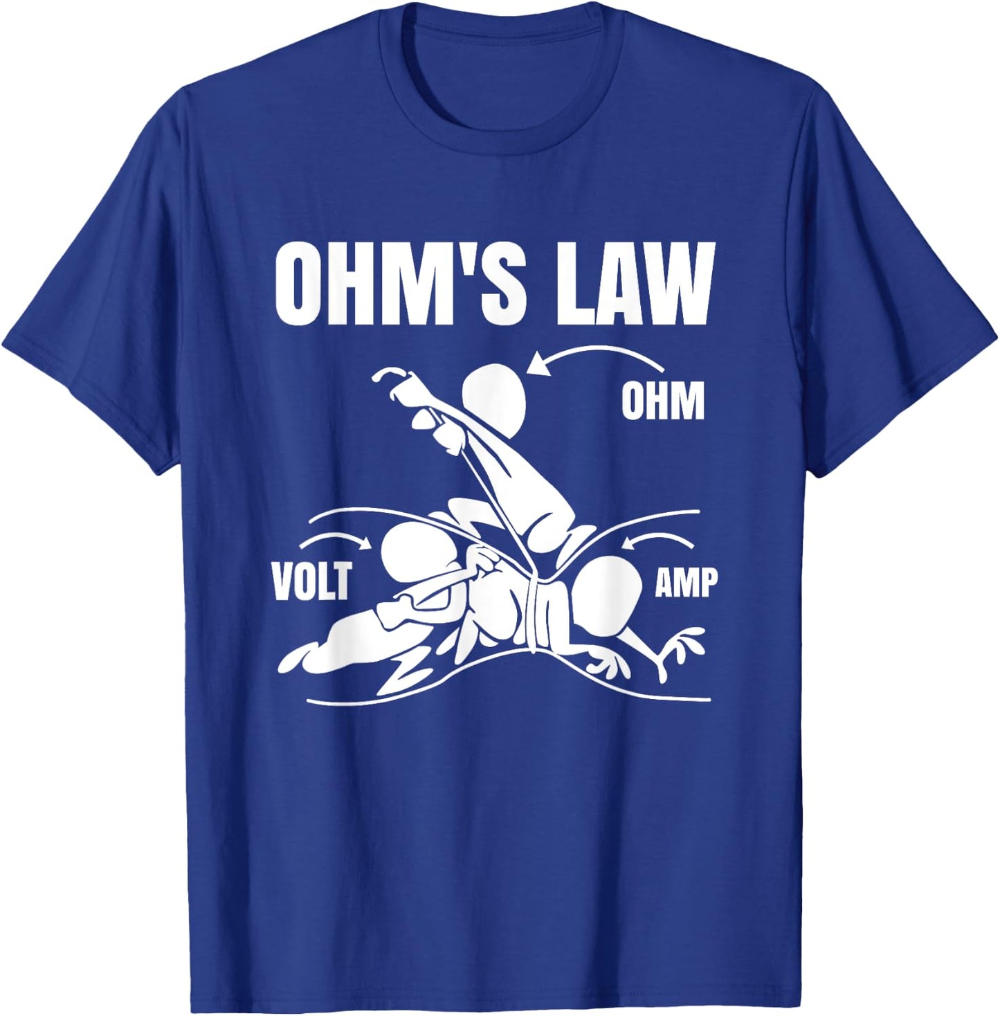 Ohm's Law Electrical Engineering Funny Engineer T-Shirt - T-Shirt | Royal