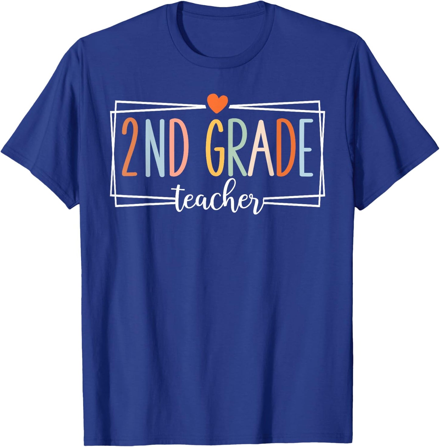 Second Grade Teacher 2nd Grade Teachers Back to School T-Shirt - T-Shirt | Royal
