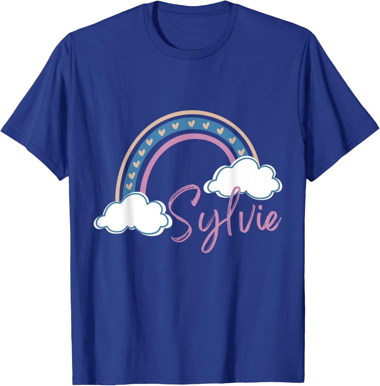 Sylvie Name tag Girl Boho Rainbow Pink Sylvie Rainbow T-Shirt - T-Shirt | Royal