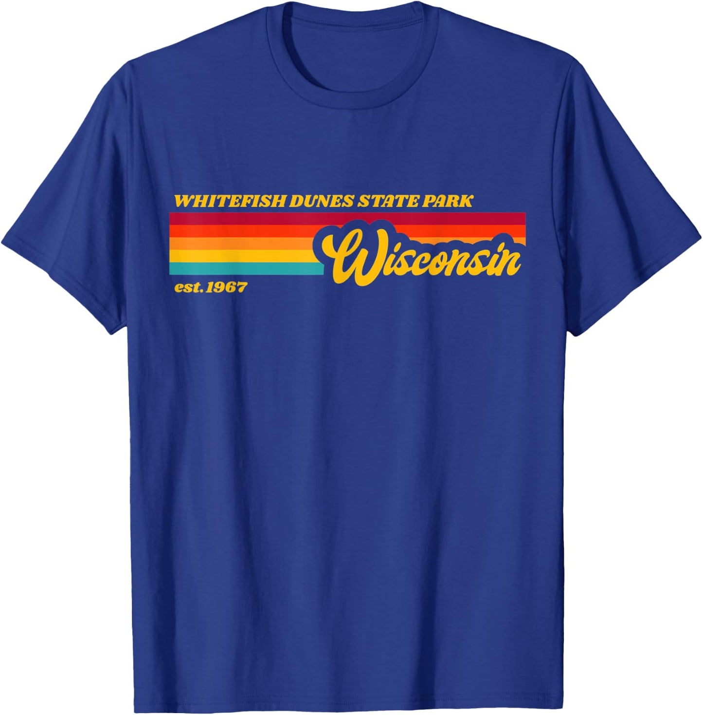 Wisconsin Whitefish Dunes State Park T-Shirt - T-Shirt | Royal