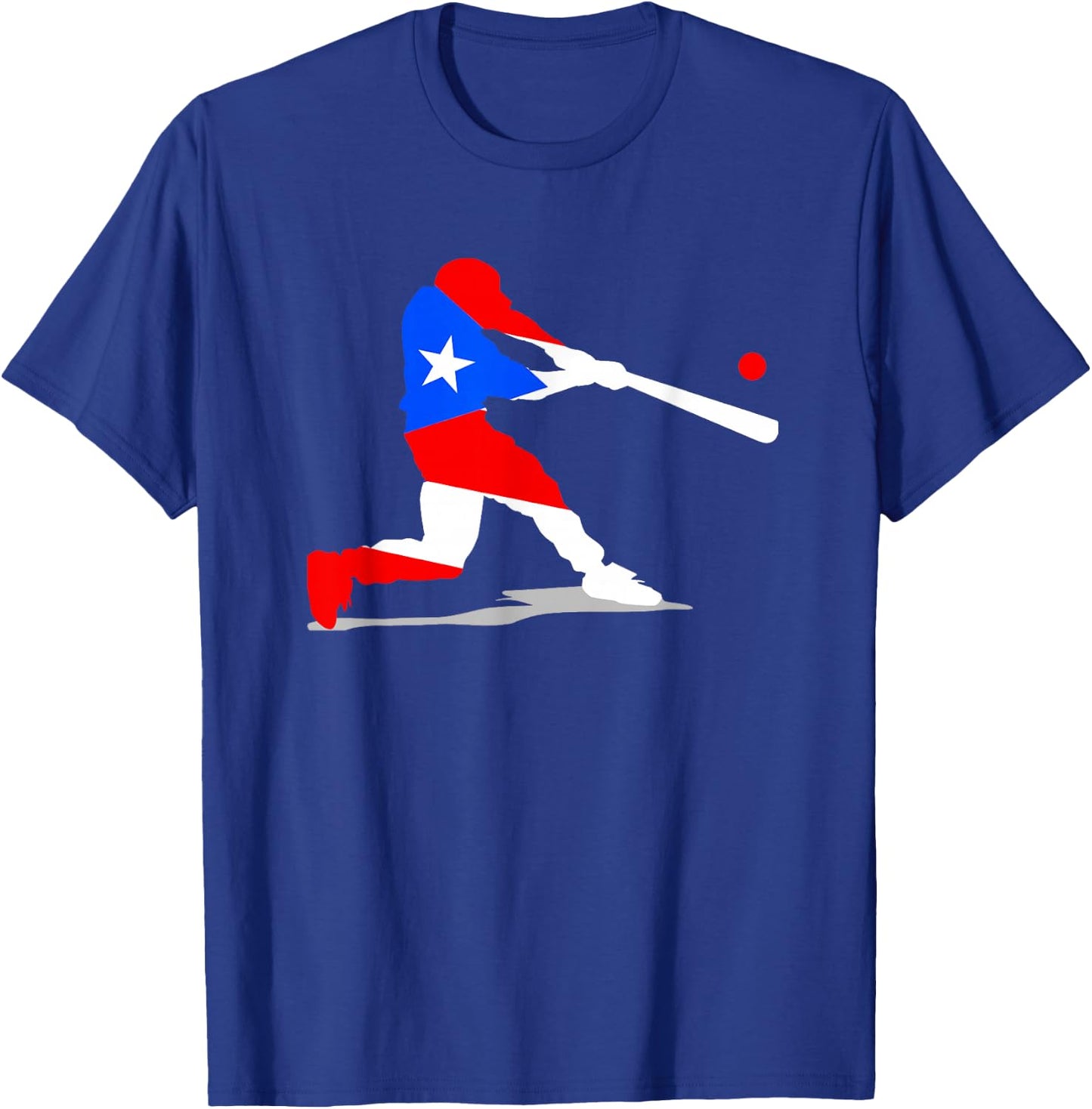 Puerto Rico Baseball PR Batter Classic Flag Boricua Sport T-Shirt - T-Shirt | Royal