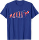 Croatia Hrvatska Soccer Team Evolution Croatian Soccer T-Shirt - T-Shirt | Royal