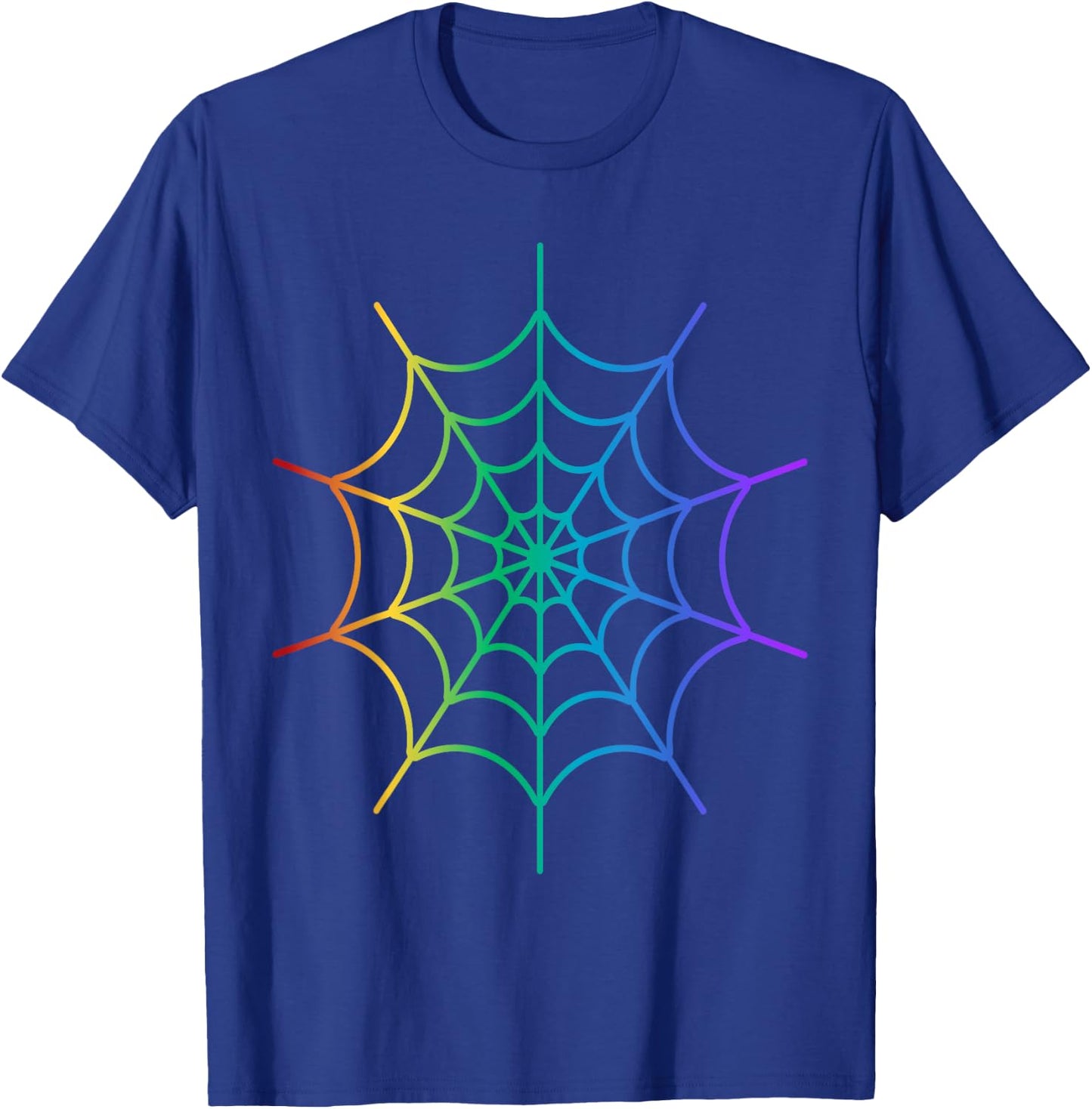 Kids Cool Halloween Spider Web Costume Rainbow Spider T-Shirt - T-Shirt | Royal