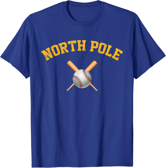 North Pole Baseball T-Shirt - T-Shirt | Royal