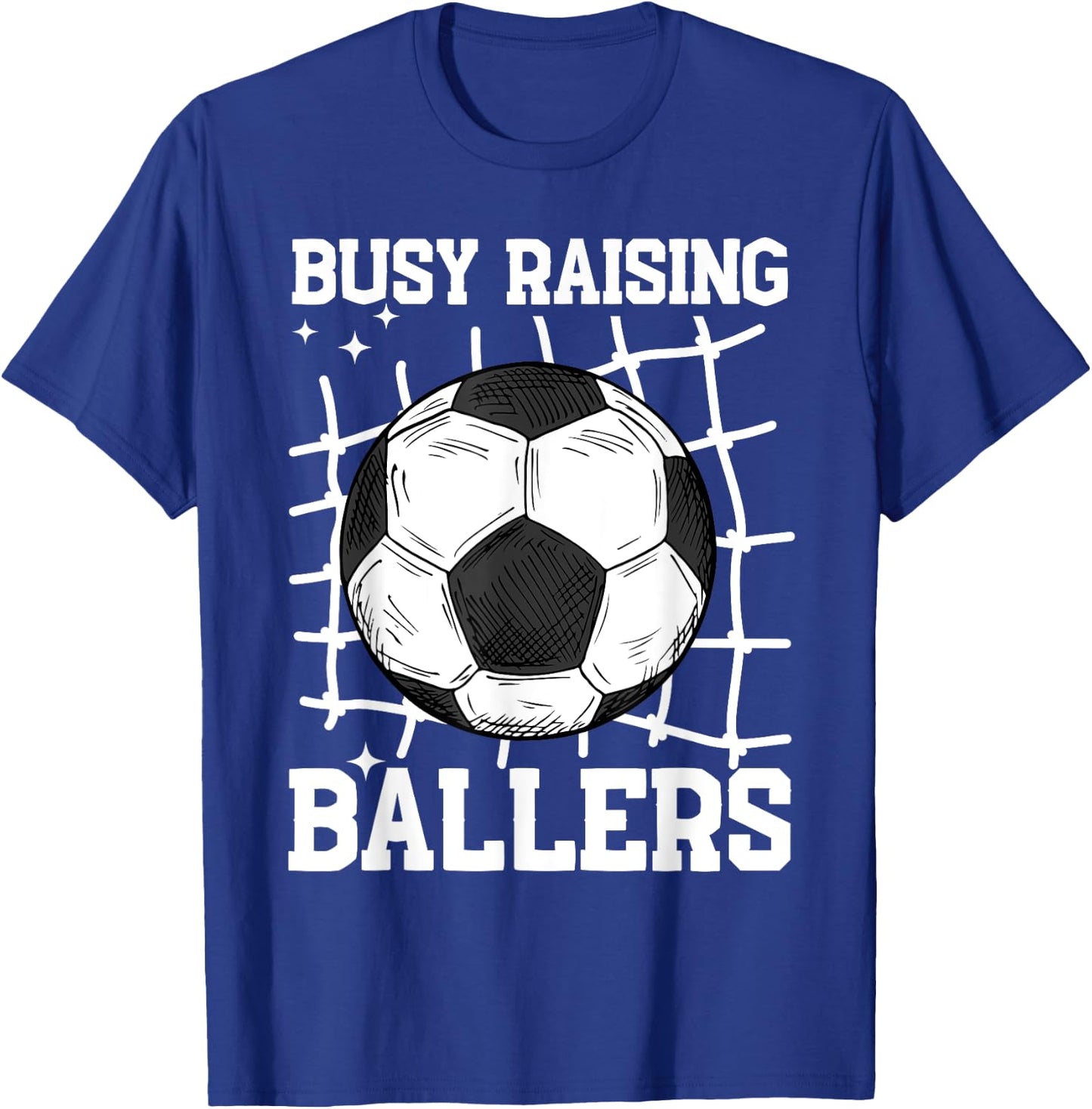 Soccer Mom Busy Raising Ballers Mother's Day Soccer Lover T-Shirt - T-Shirt | Royal