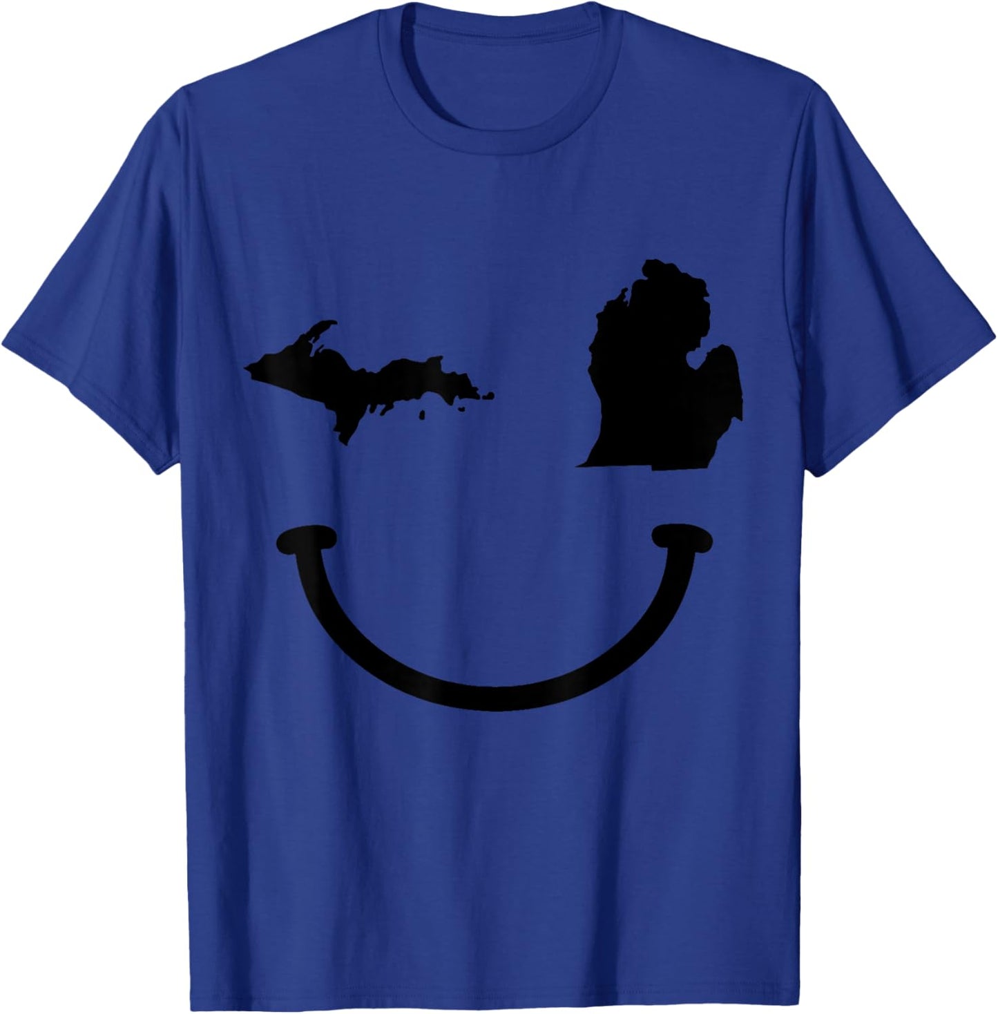Michigan Pride State Map Vintage Funny T-Shirt - T-Shirt | Royal
