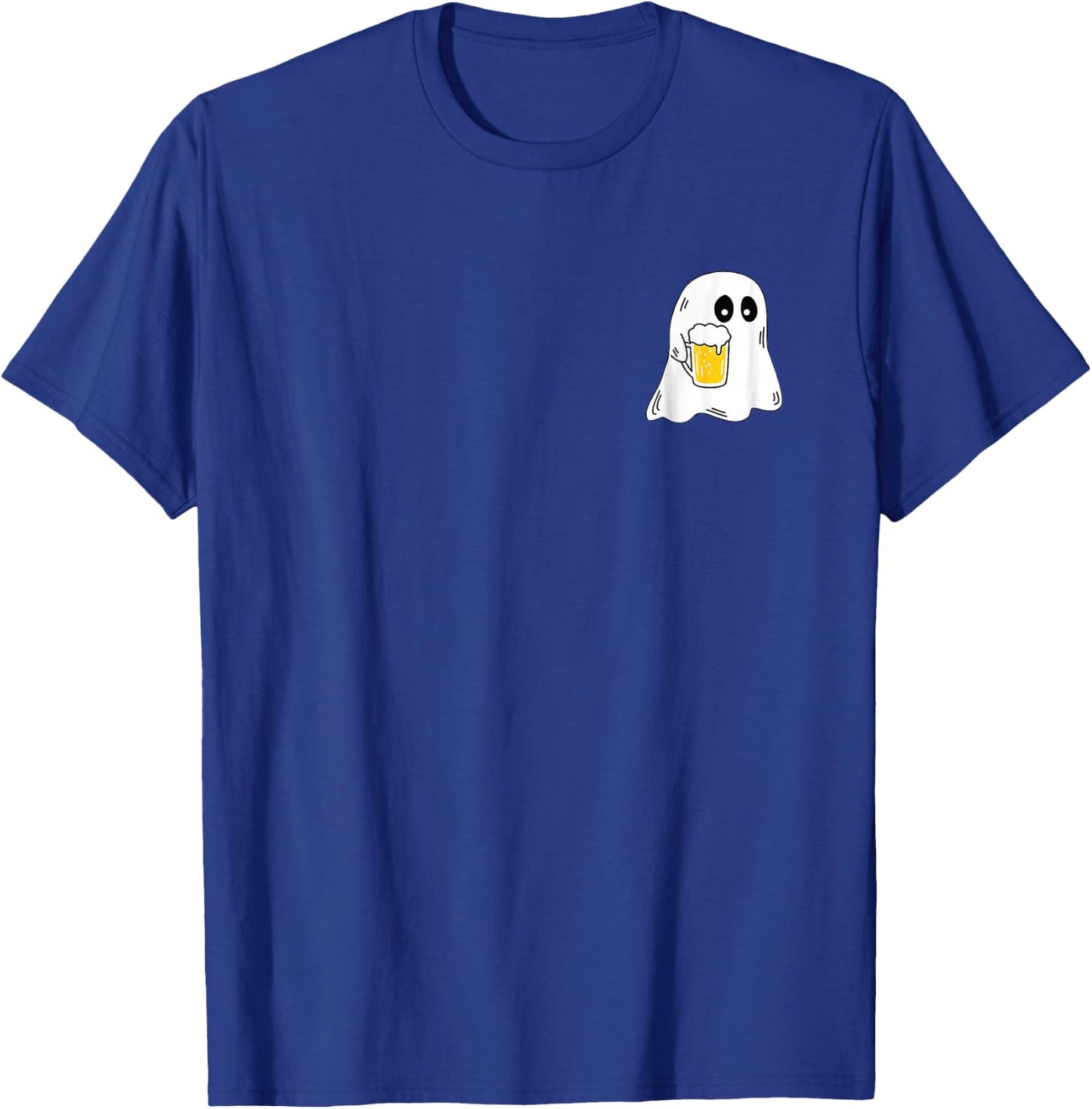 Ghost Drinking Beer Funny Halloween Costume Beer Lover T-Shirt - T-Shirt | Royal