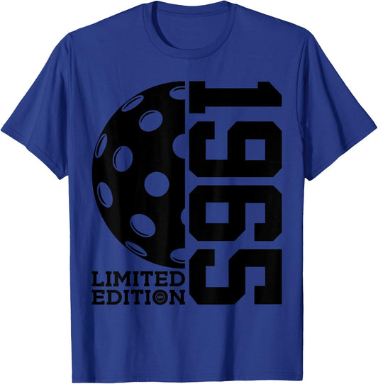 60th BIRTHDAY PICKLEBALL LIMITED EDITION 1965 T-Shirt - T-Shirt | Royal