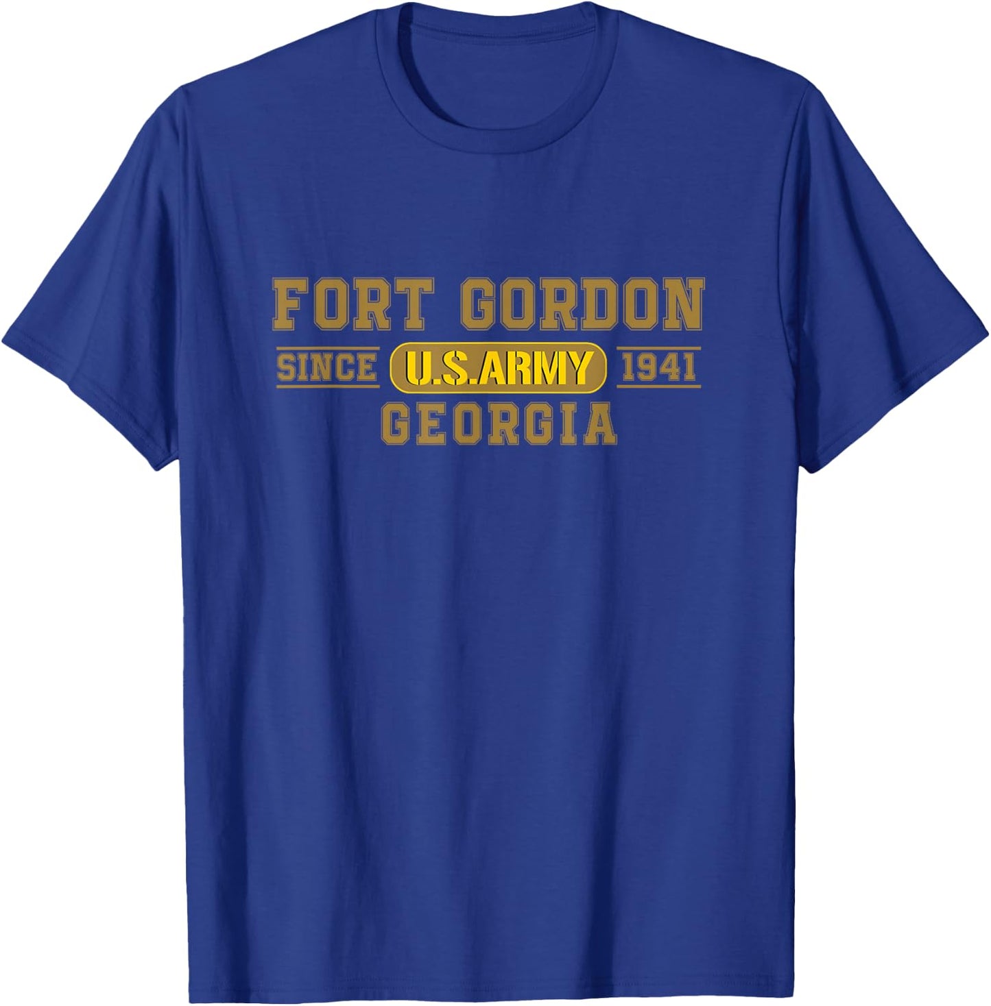 Fort Gordon Georgia Military Base T-Shirt - T-Shirt | Royal
