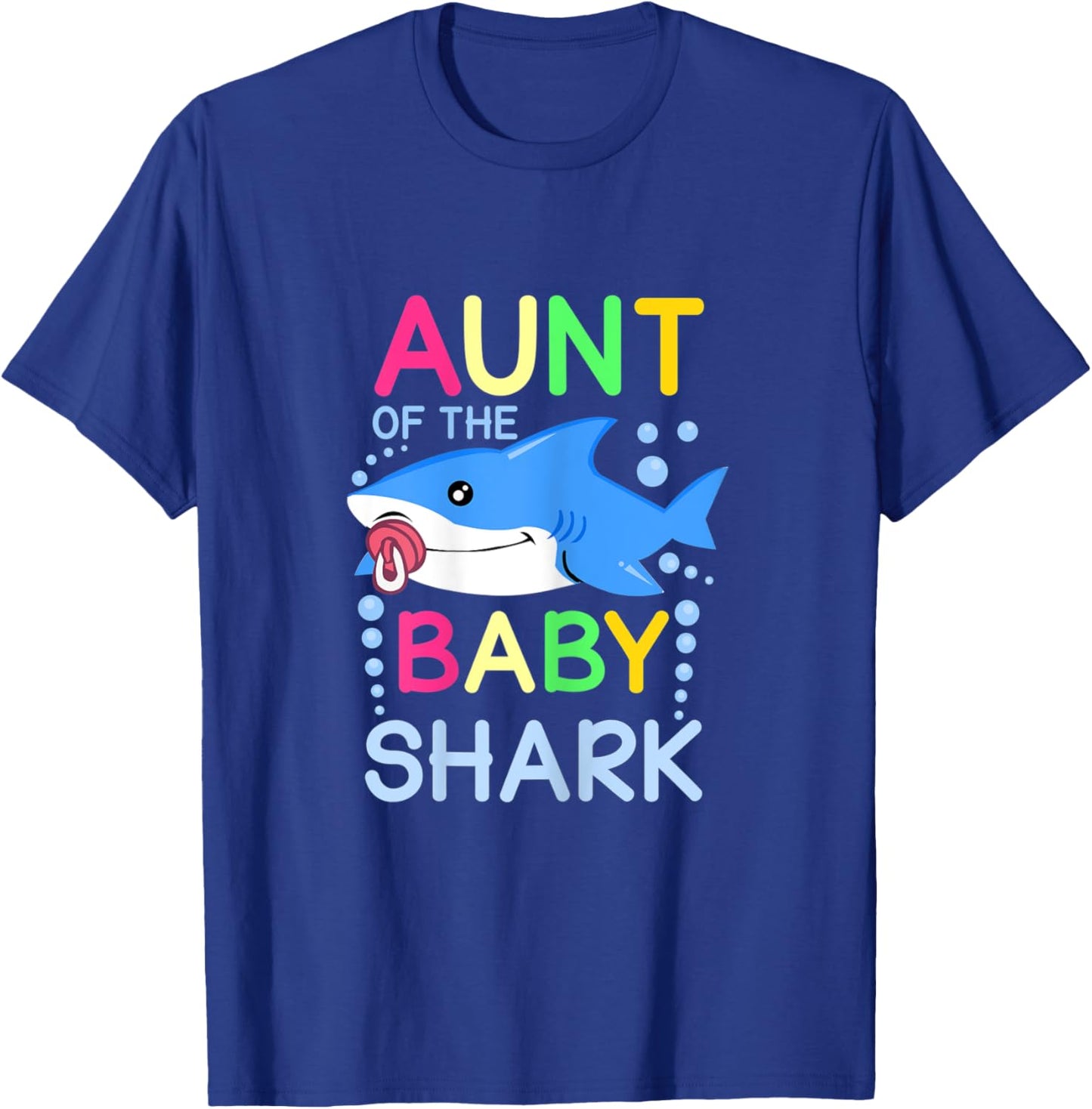 Aunt of the baby shark cute family matching outfit T-Shirt - T-Shirt | Royal