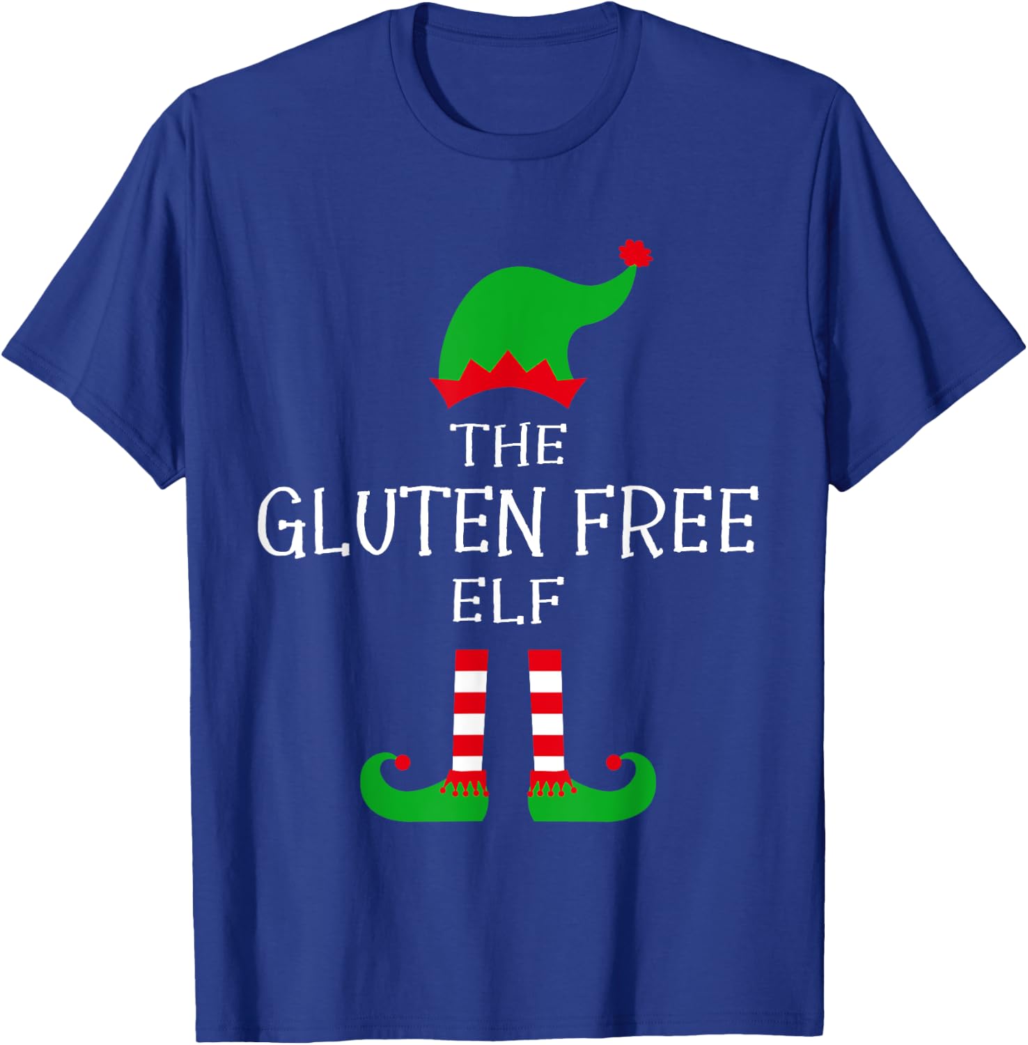 The Gluten Free Elf Matching Family Group Funny Christmas T-Shirt - T-Shirt | Royal