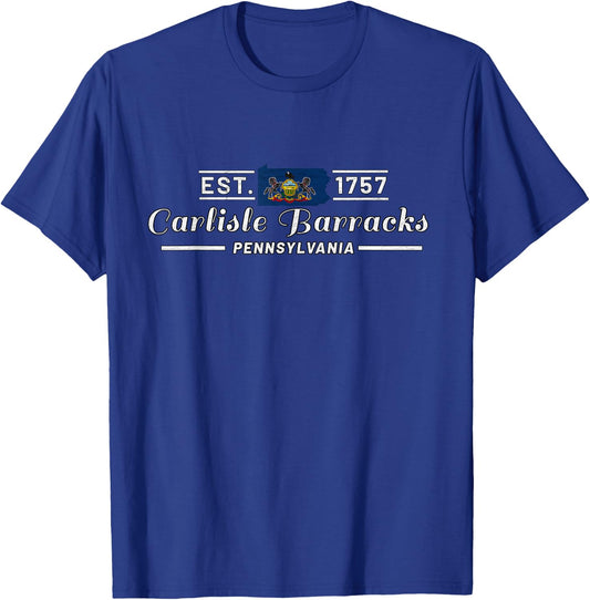 Carlisle Barracks Pennsylvania Pa Army War College T-Shirt - T-Shirt | Royal