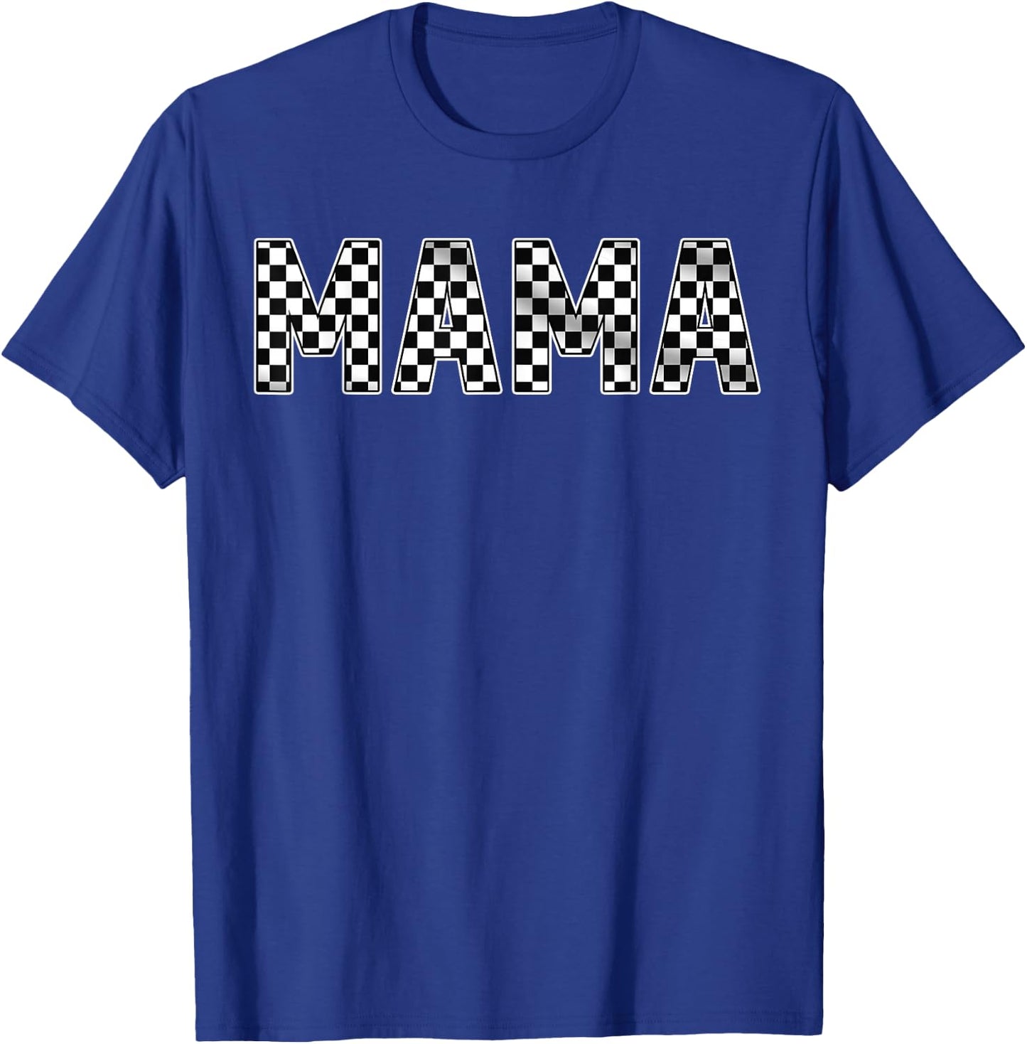 Pit Crew Mama Racing Car Family Matching Birthday Party T-Shirt - T-Shirt | Royal