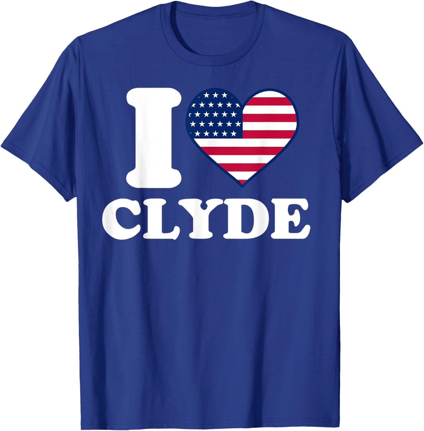 I love Clyde I heart Clyde T-Shirt - T-Shirt | Royal