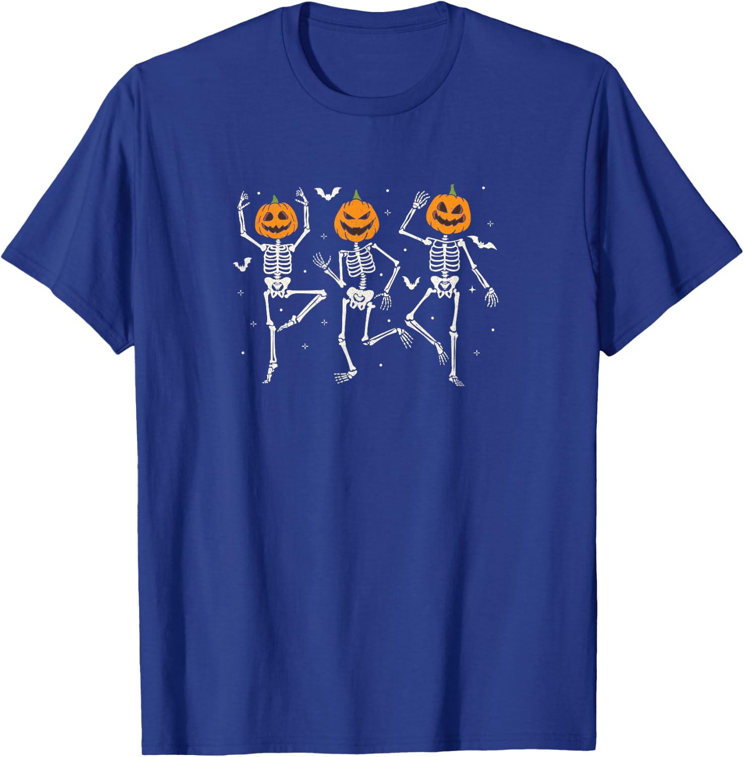 Halloween Dancing Skeletons pumpkin T-Shirt - T-Shirt | Royal