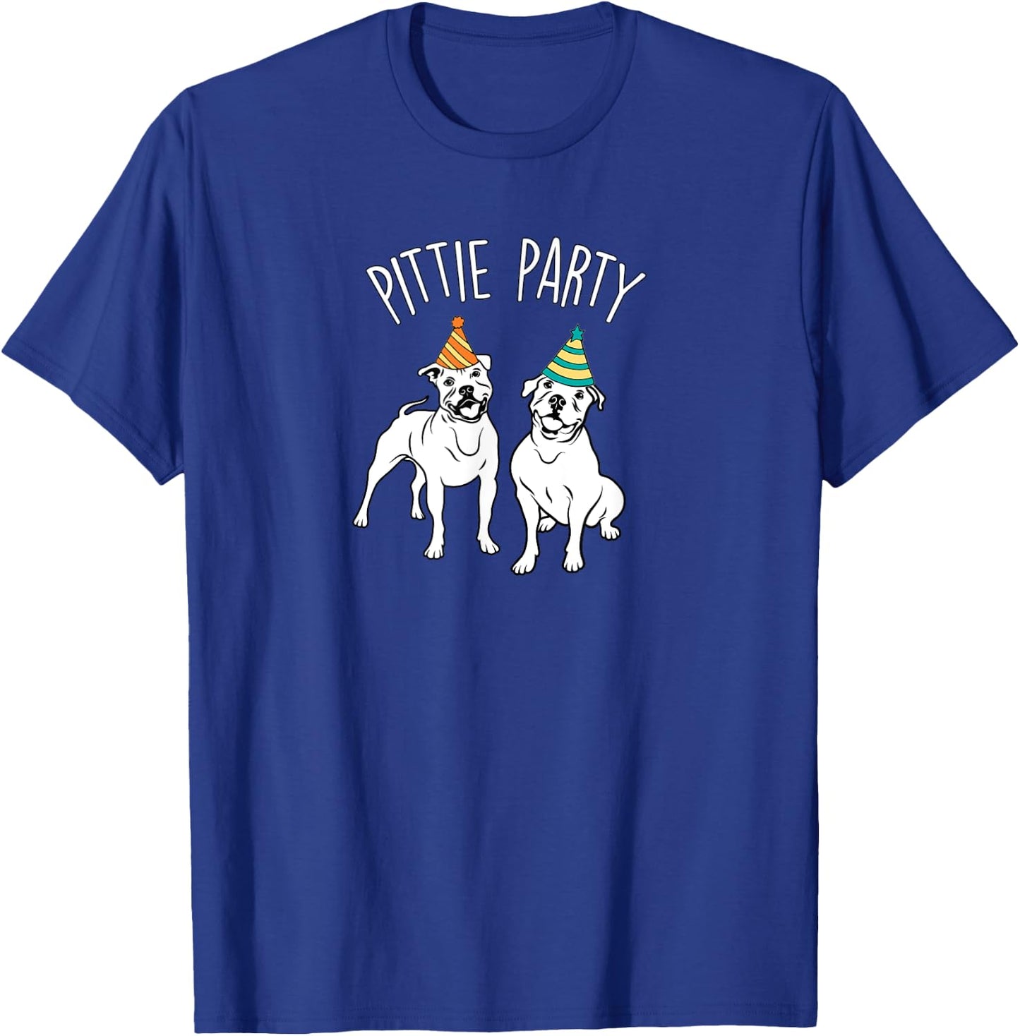 Cute Pitbull Party Dog Lover Men Women Kids T-Shirt - T-Shirt | Royal