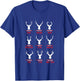 Funny Christmas Santa Reindeer List Pajamas for Deer Hunters T-Shirt - T-Shirt | Royal