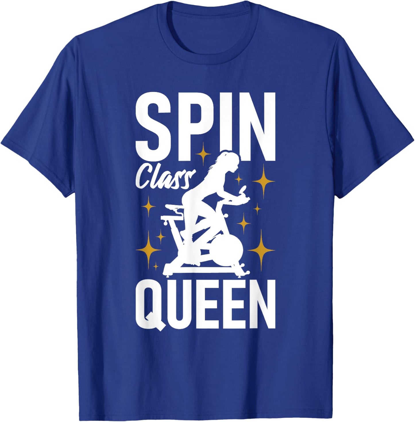 Spin Class Queen - Cyclist Lover Indoor Spinning Gym Fitness T-Shirt - T-Shirt | Royal