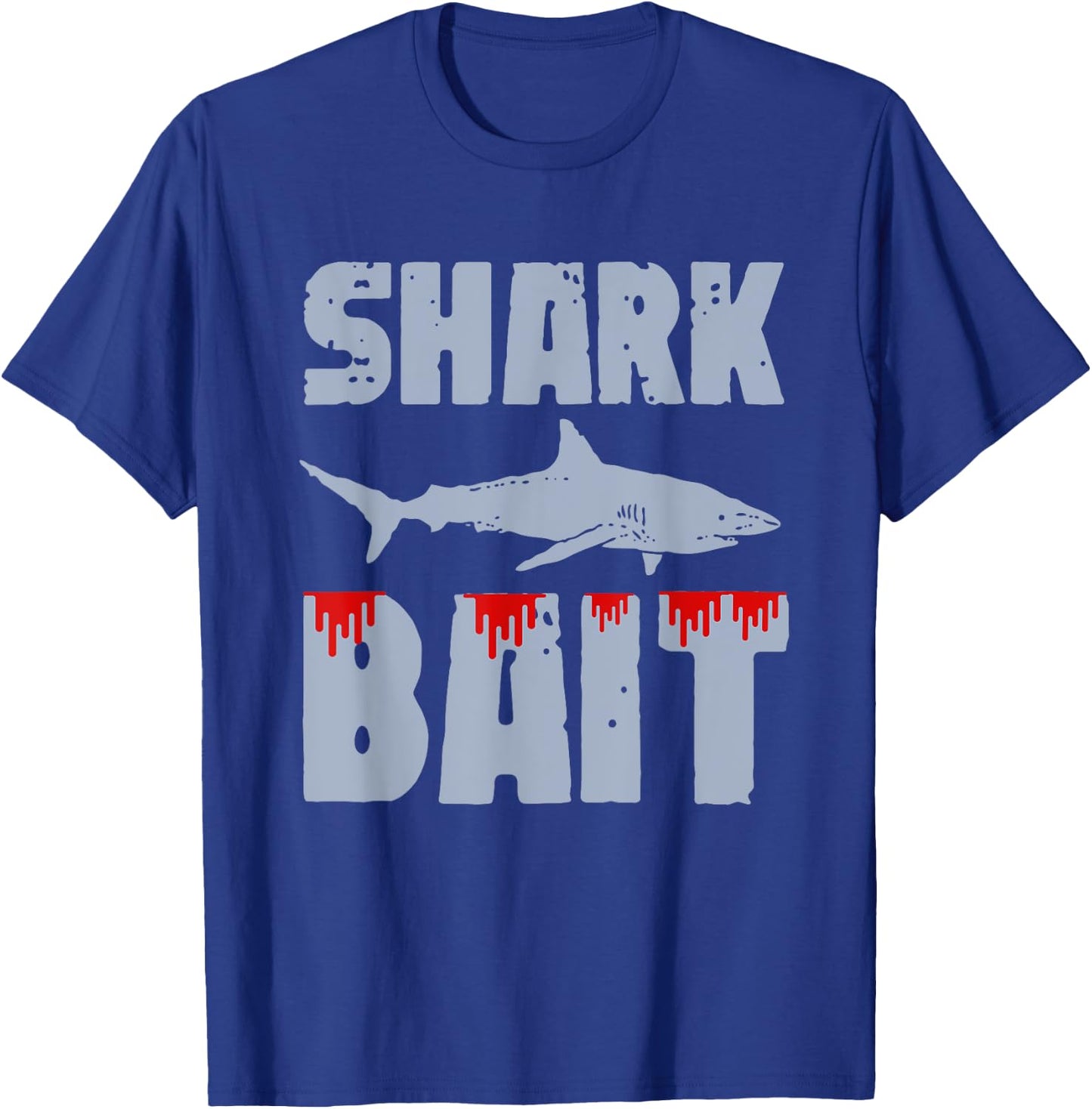 shark bait funny beach vacation summer shark lover Men Women T-Shirt - T-Shirt | Royal