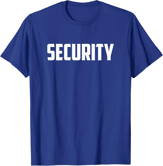Security Shirts Cool Security Gaurd Costume T-Shirt - T-Shirt | Royal