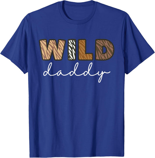 Wild Daddy Zoo Theme Birthday Safari Jungle Matching Party T-Shirt - T-Shirt | Royal