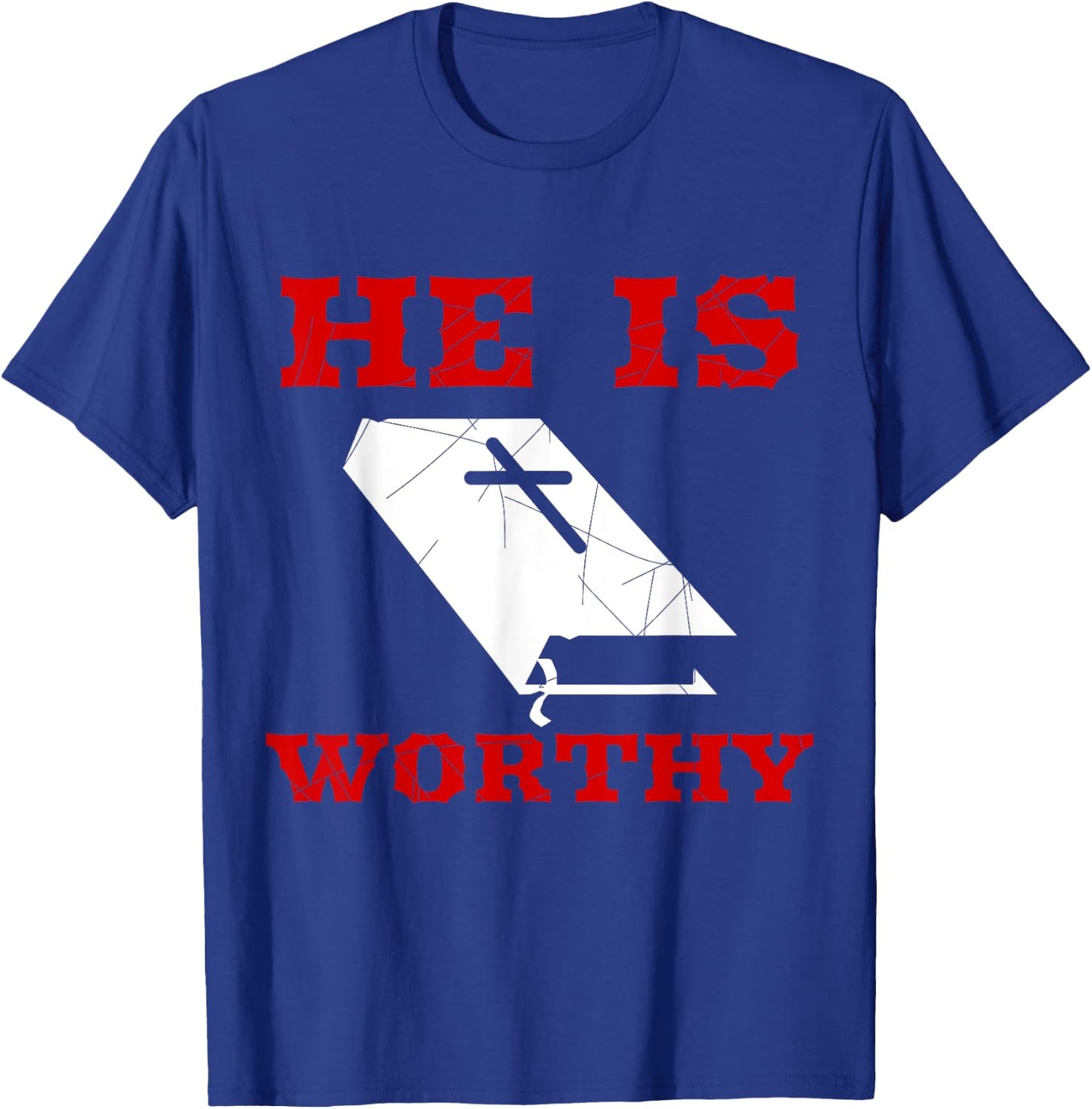Christian Church Bible Scripture He is Worthy T-Shirt - T-Shirt | Royal