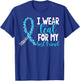 I Wear Teal For My Best Friend Cervical Cancer Awareness T-Shirt - T-Shirt | Royal