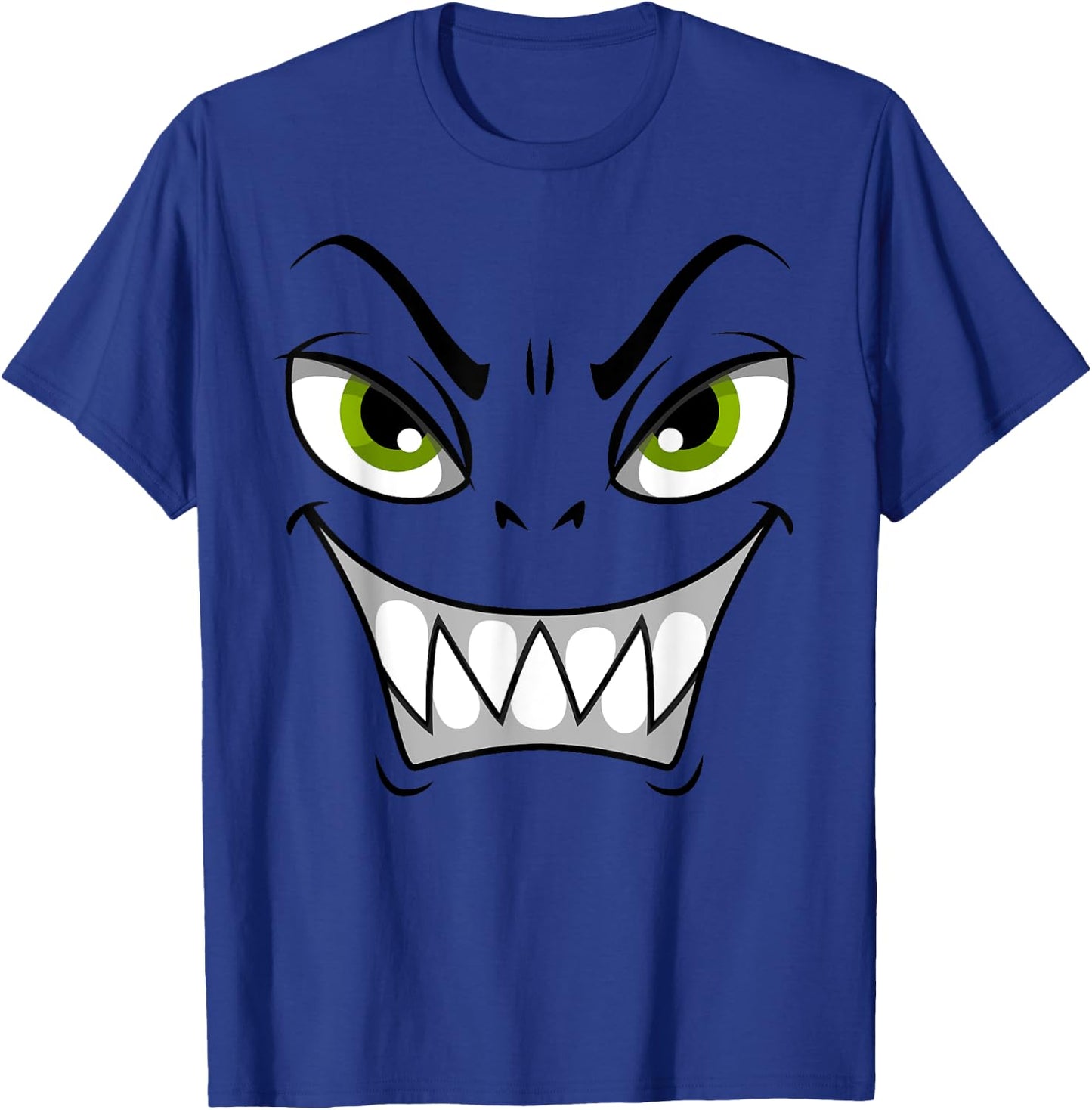 Cute Monster Face Halloween Funny Halloween Kids Adults T-Shirt - T-Shirt | Royal