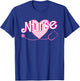 Nurse School Nursing Groovy Nurse Retro Pink Nurse T-Shirt - T-Shirt | Royal