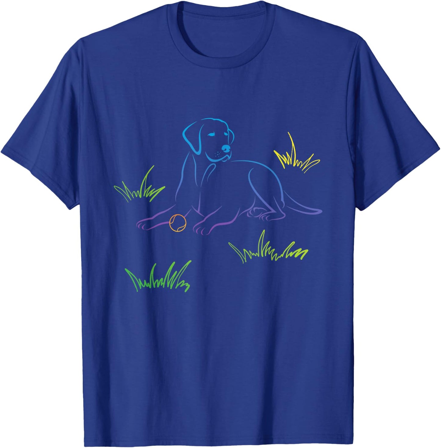 Labrador Retriever Catching Ball - Dog Owner Puppy Pup Lover Women Kids T-Shirt - T-Shirt | Royal