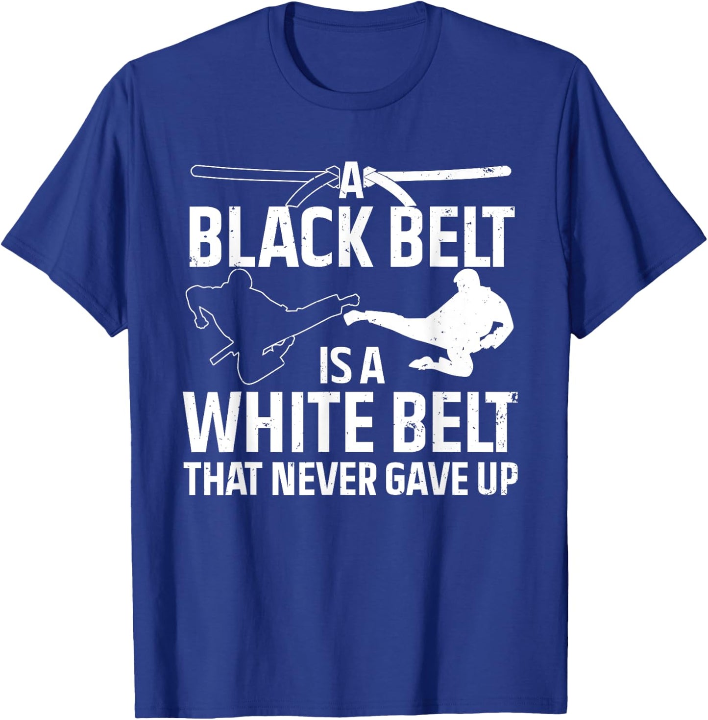 Funny Karate Design Women Black Belt Martial Arts T-Shirt - T-Shirt | Royal