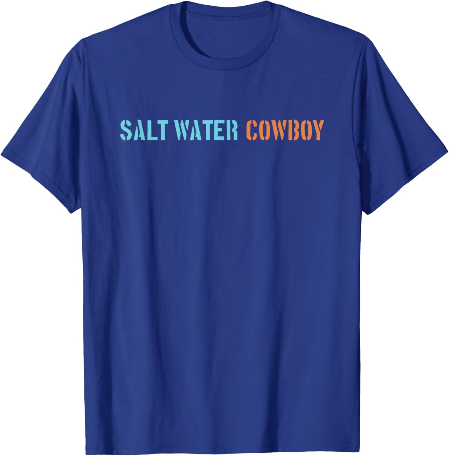 Salt Water Cowboy | Saltwater Cowboy T-Shirt - T-Shirt | Royal