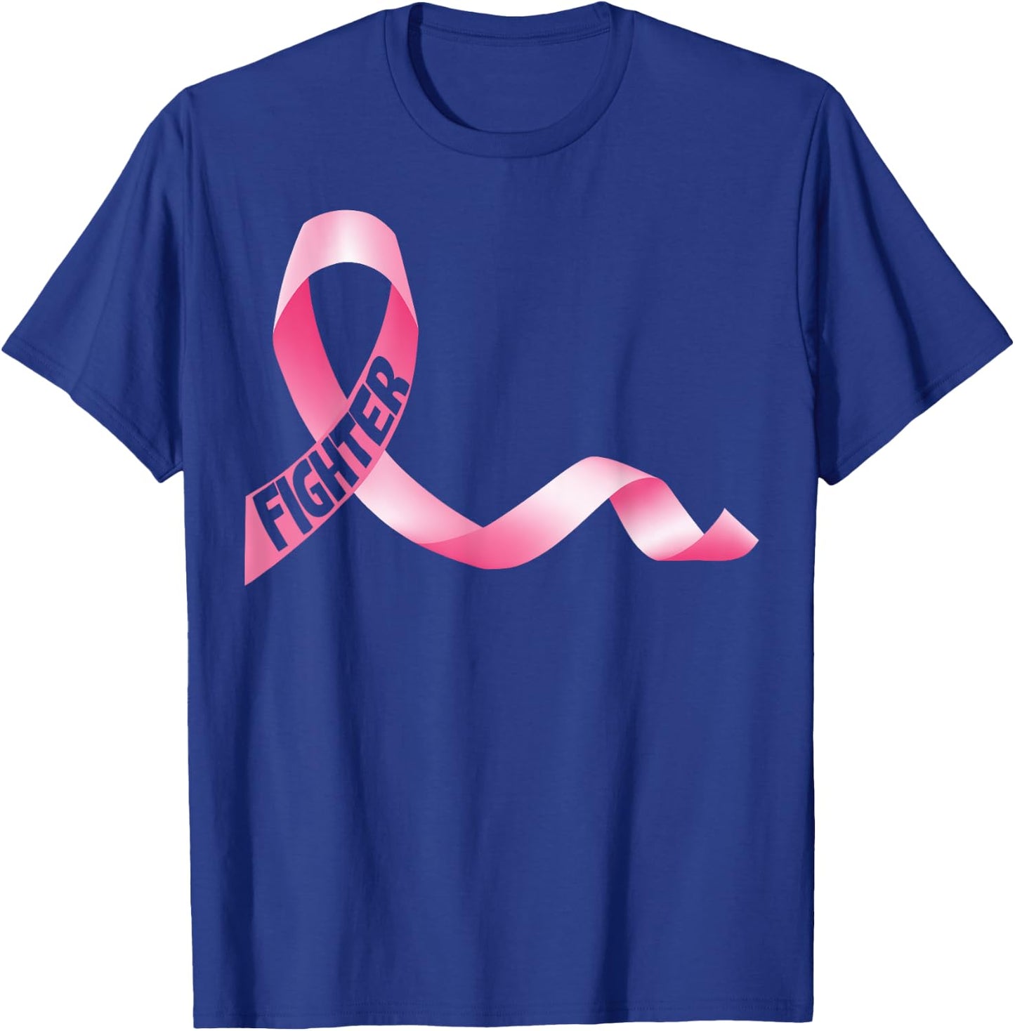 Delightfully Different World Breast Cancer Fighter - -Adults, Black, Small, Short Sleeve T-Shirt - T-Shirt | Royal