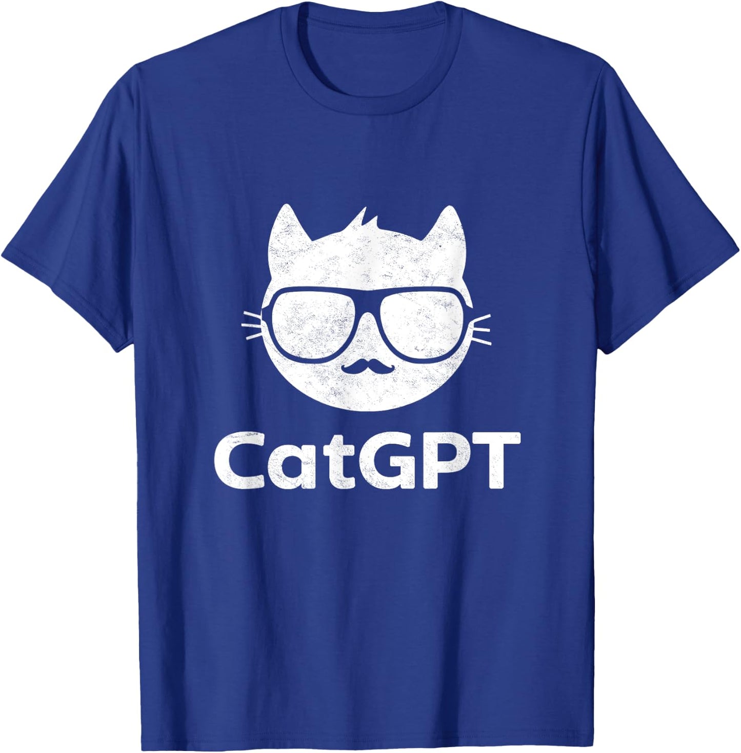 Cat GPT Ai Cat Geek Cat Lovers & Chat GPT Back To School T-Shirt - T-Shirt | Royal