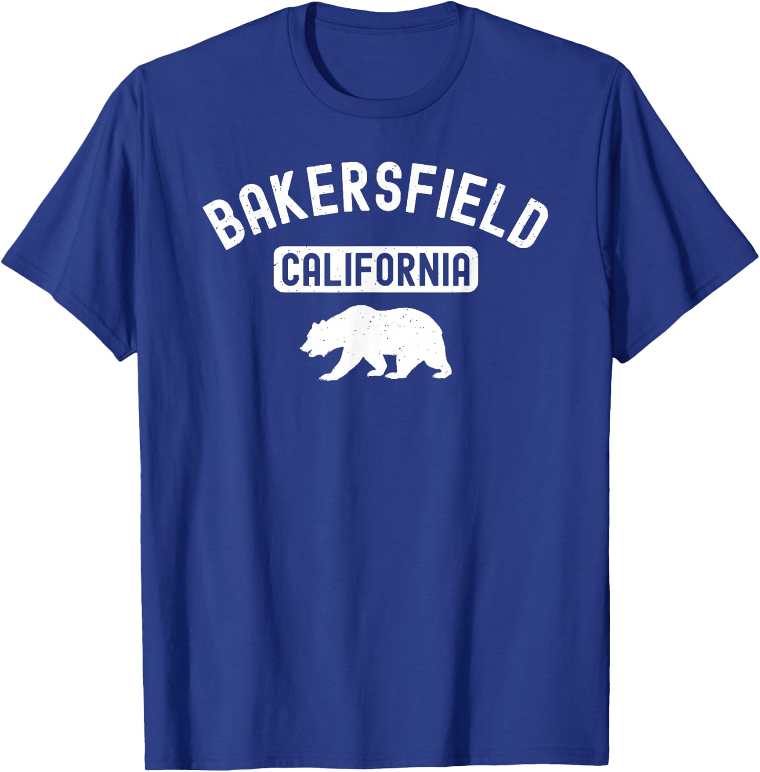 Bakersfield California Bear Retro Kern County Sequoia 661 T-Shirt - T-Shirt | Royal