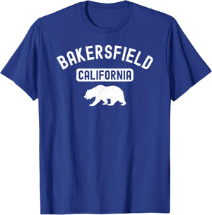 Bakersfield California Bear Retro Kern County Sequoia 661 T-Shirt - T-Shirt | Royal