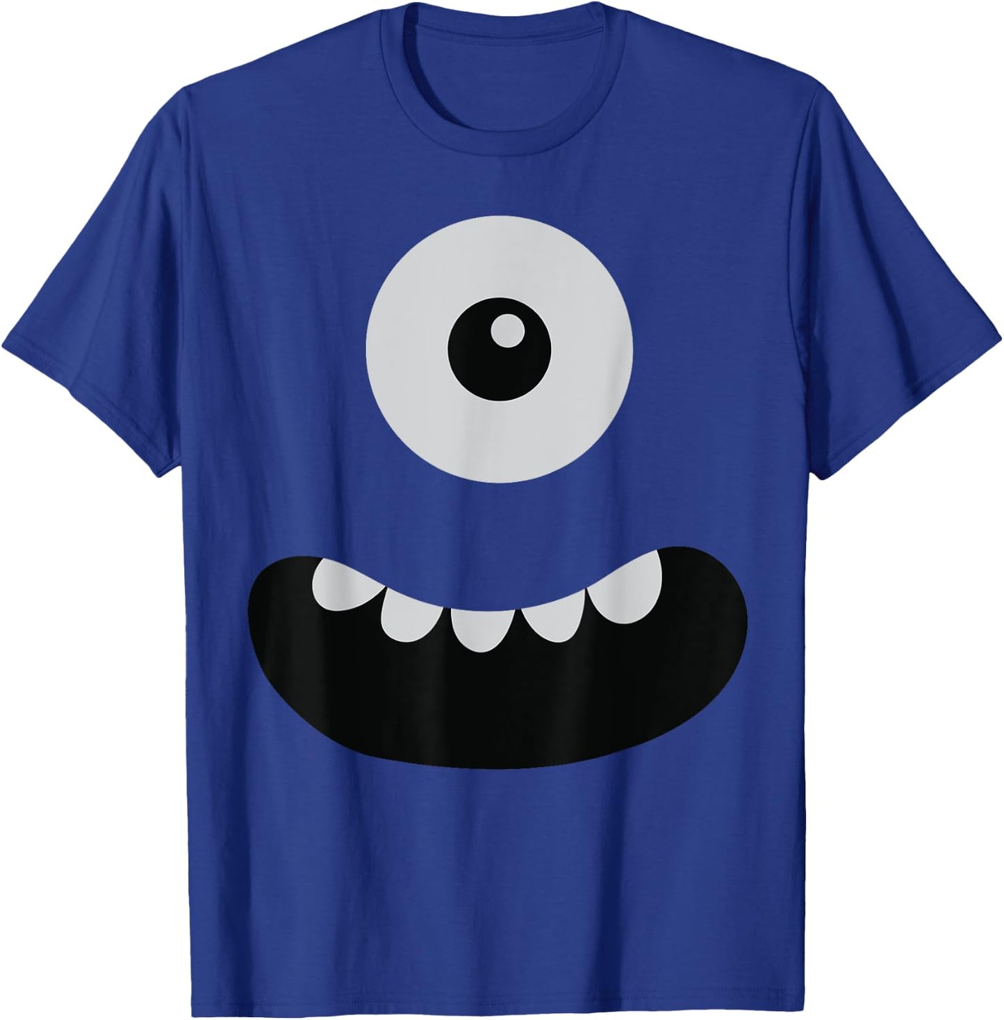 Cute One Eyed Monster Face Costume Halloween T-Shirt - T-Shirt | Royal