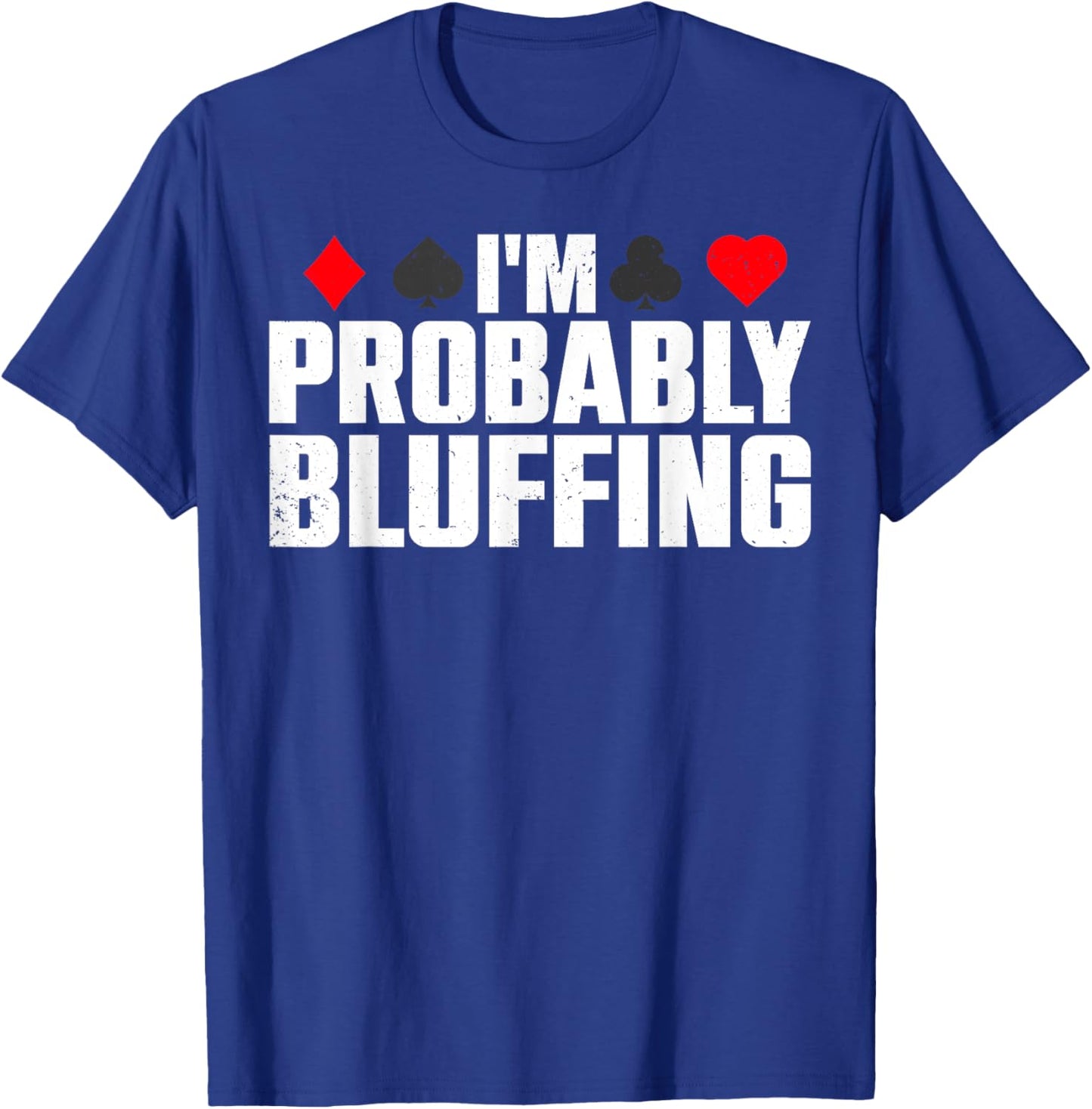 Funny Poker Lover Art Women Casino Play Card Gambler T-Shirt - T-Shirt | Royal