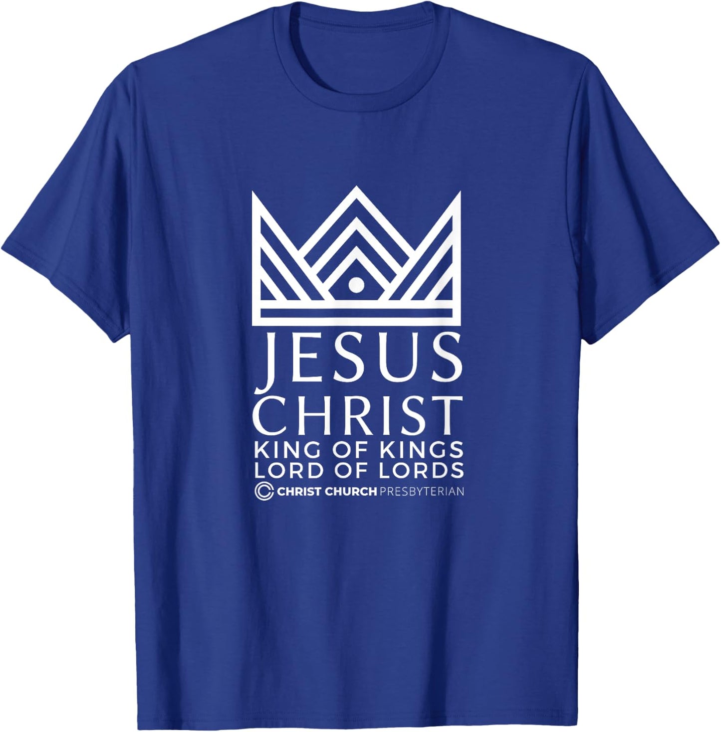 Christ Church Presbyterian Knoxville TN | King Front T-Shirt - T-Shirt | Royal