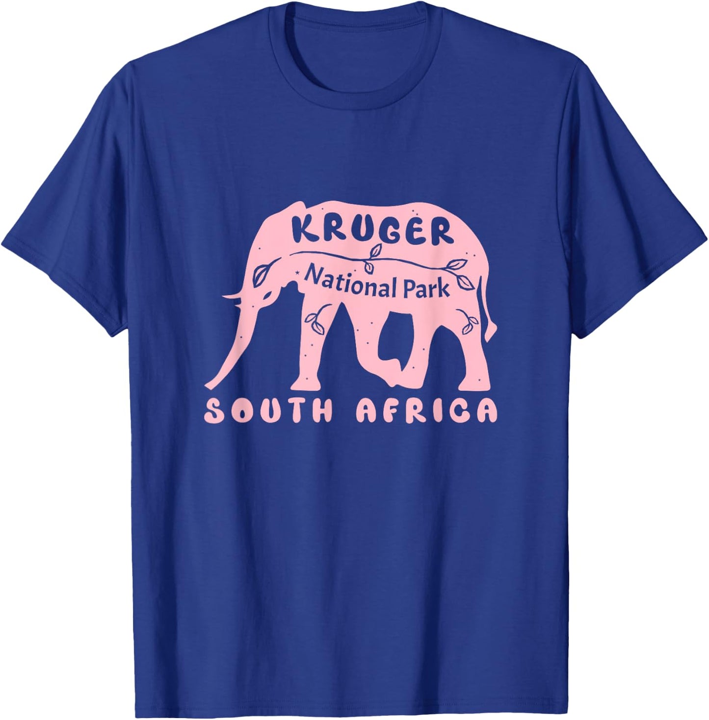 Kruger National Park South Africa Elephant Pink T-Shirt - T-Shirt | Royal