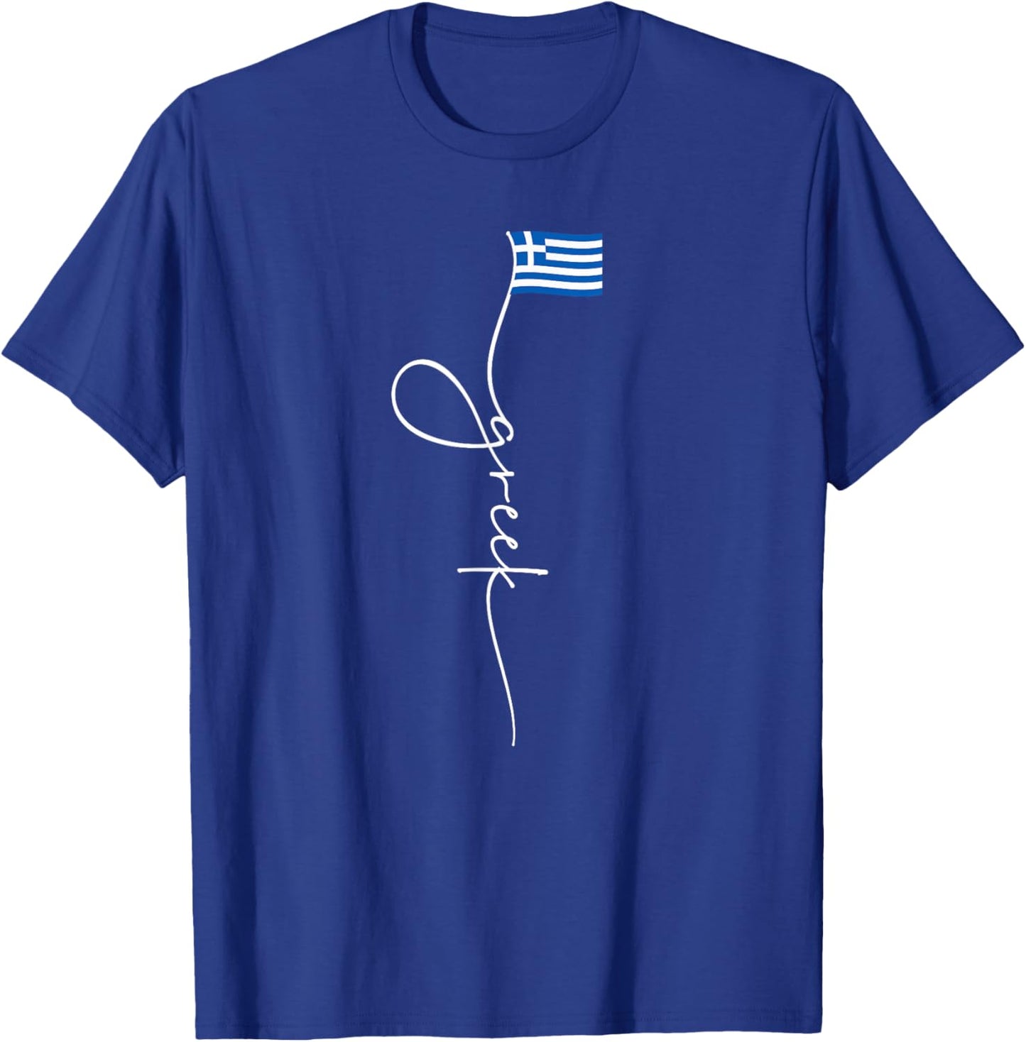 Greece Signature Greek Flag T-Shirt - T-Shirt | Royal