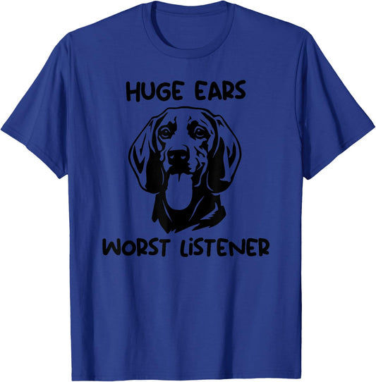 Redbone Coonhound dog huge ears worst listener Women Girls Kids T-Shirt - T-Shirt | Royal