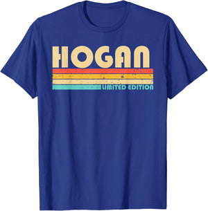 HOGAN Surname Funny Retro Vintage 80s 90s Birthday Reunion T-Shirt - T-Shirt | Royal