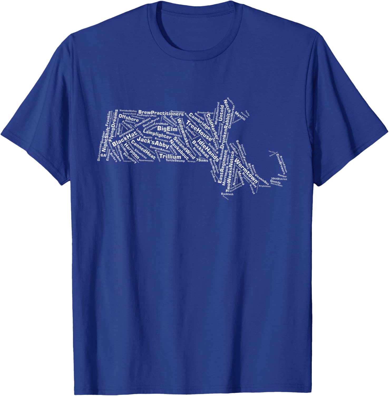 Massachusetts Breweries T-Shirt - T-Shirt | Royal