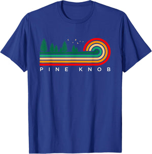 Evergreen Vintage Stripes Pine Knob, Kentucky T-Shirt - T-Shirt | Royal