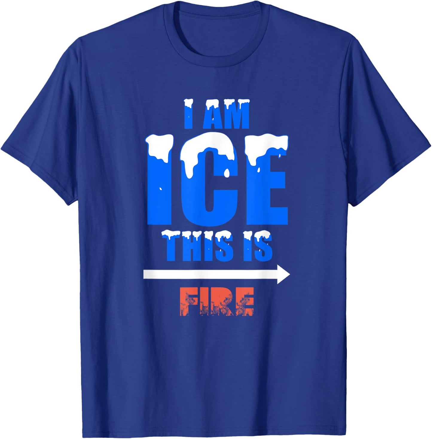 Funny Ice and Fire Costume Halloween Family Matching Women T-Shirt - T-Shirt | Royal
