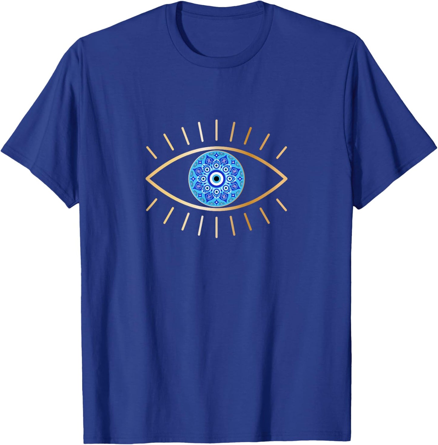 Ich sehe dich Blue Evil Eye Eyelashes Good Luck T-Shirt - T-Shirt | Royal