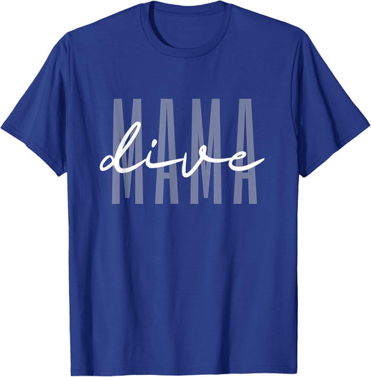 Dive Mama Dive Mom T-Shirt - T-Shirt | Royal