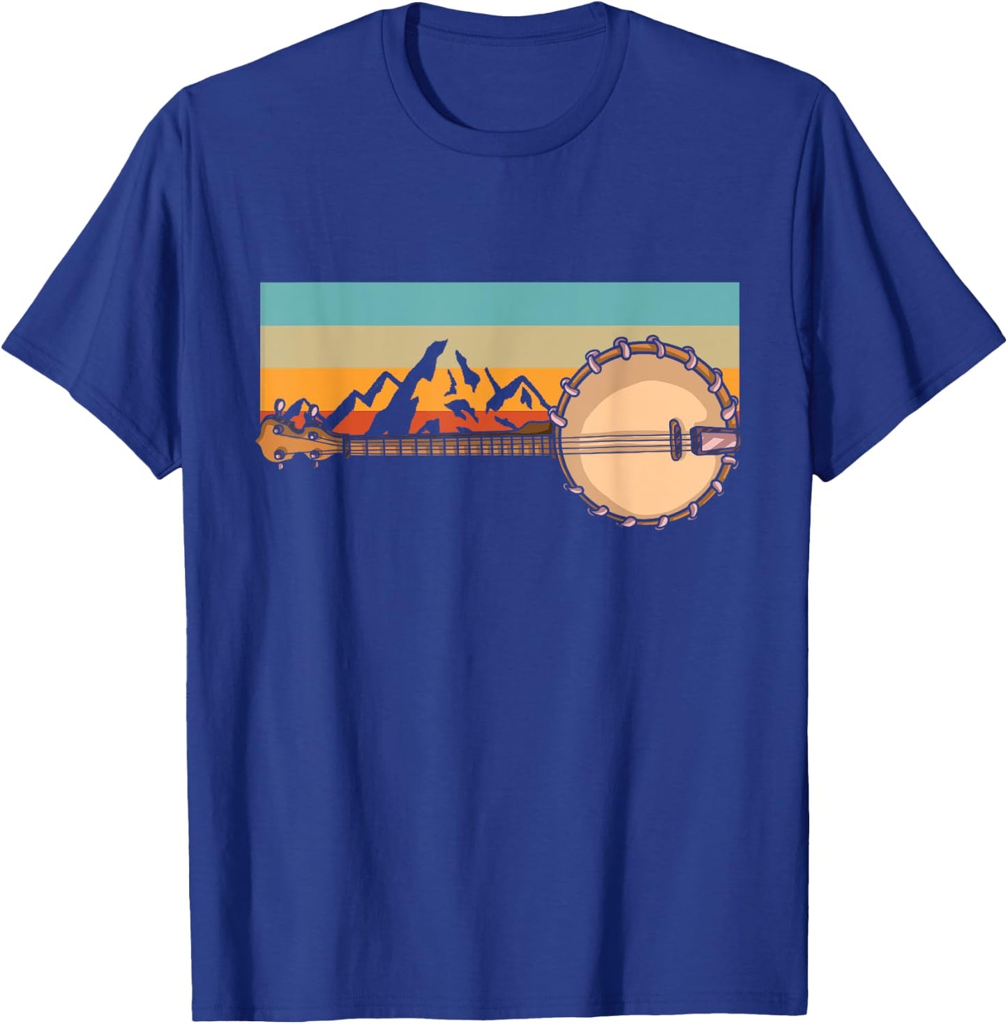 Banjo Bluebird Tennesse Mandolin Bluegrass T-Shirt - T-Shirt | Royal